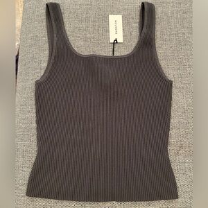 Aritzia Babaton Sculpt Knit Squareneck Tank Top
